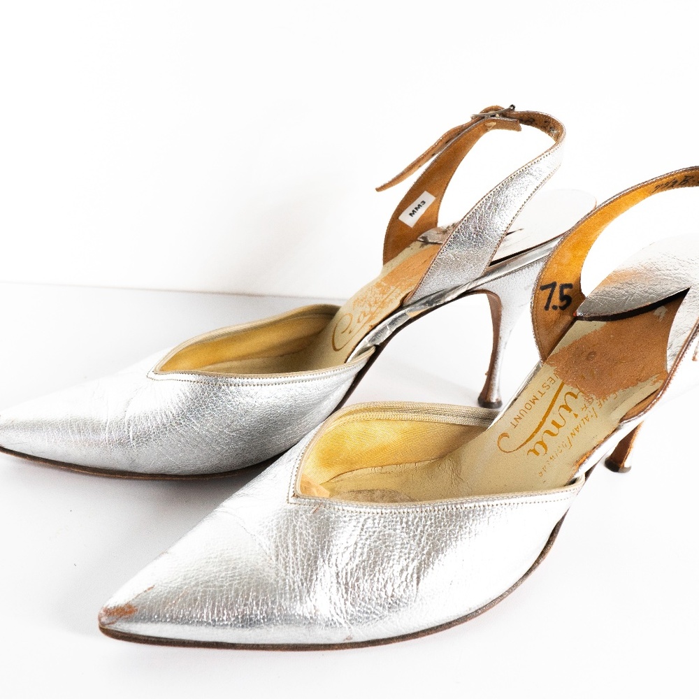 Vintage Silver Heels